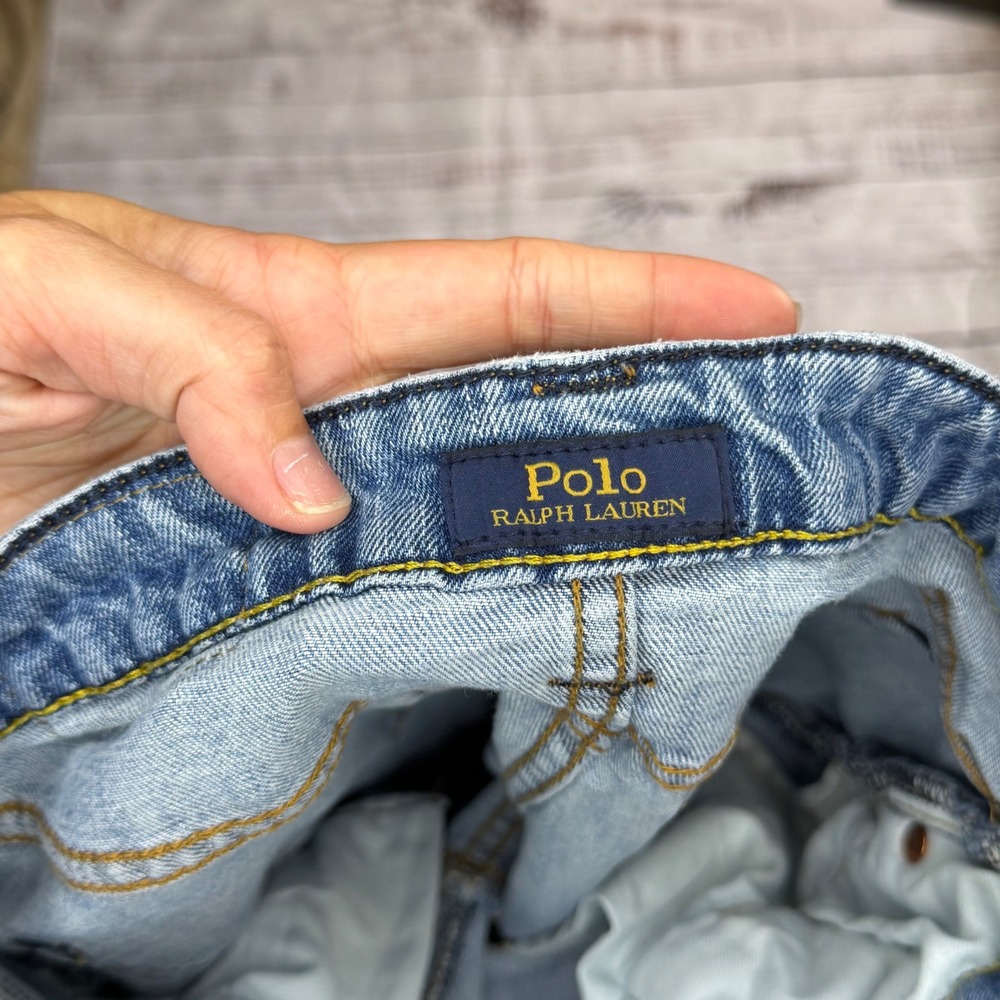 Polo Ralph Lauren Kids Light Wash Straight Leg Denim Jeans Size 10 Blue - Picture 2 of 10